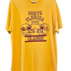 Vintage 80s South Florida Bulldogs vs Wildcats 1989 Single Stitch Shirt XL